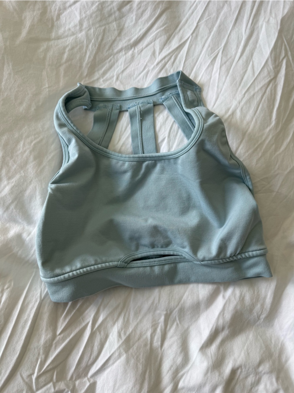 Alphalete Pale Aqua Racerback Sports Bra